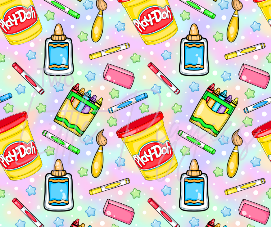 Printed Vinyl - Back to School - School Supplies