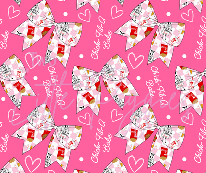 Printed Vinyl - Chic Fil A Bow