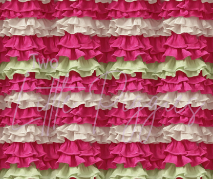 Printed Vinyl - Pink Ruffle