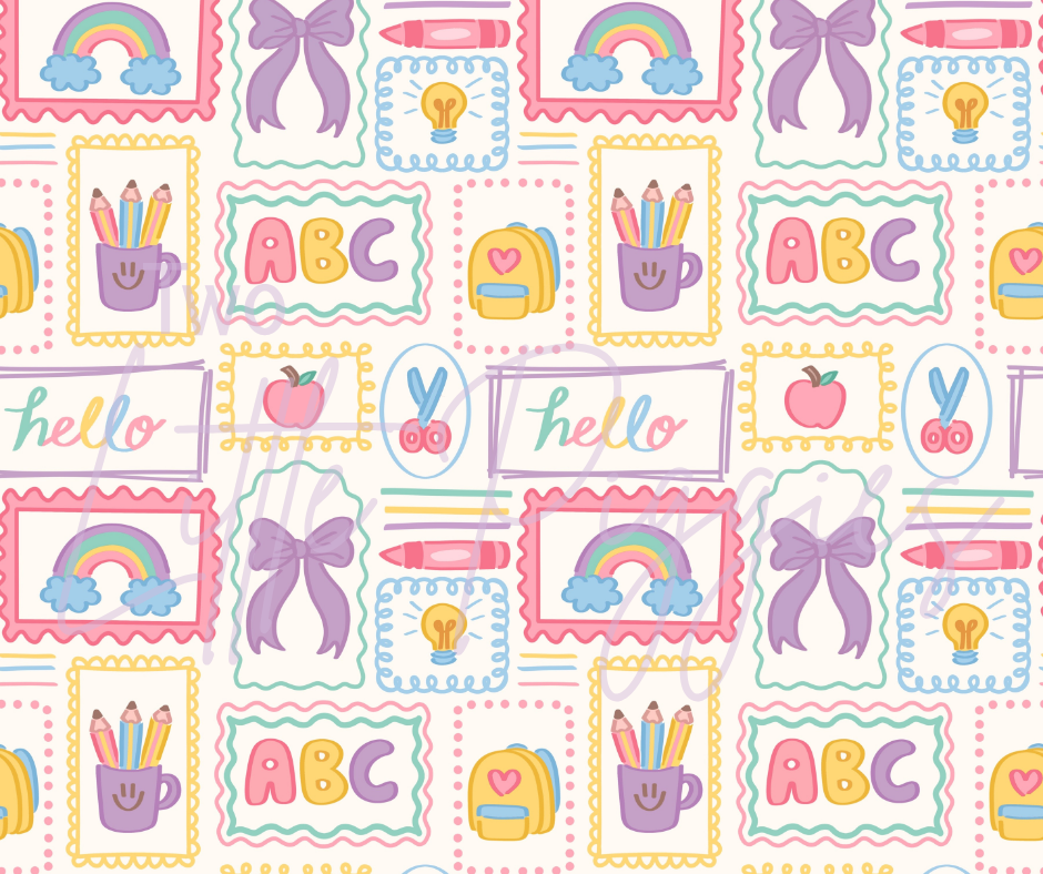 Printed Vinyl - Back to School - Coquette