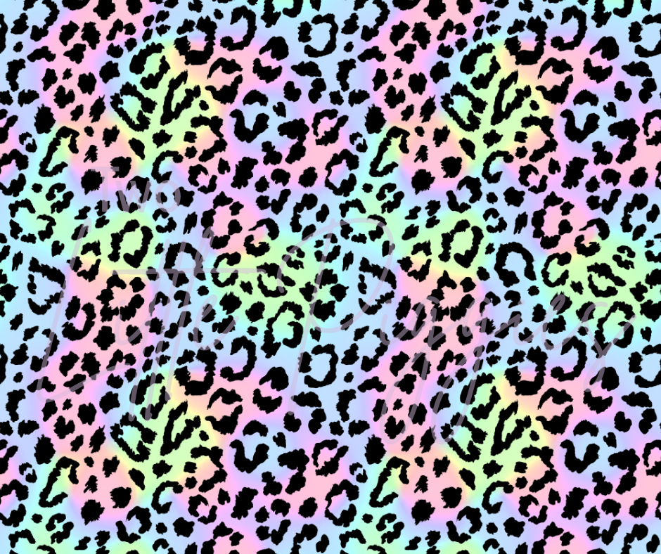 Printed Vinyl - Pastel Leopard