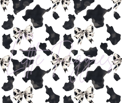 Printed Vinyl - Cow Print and Bows