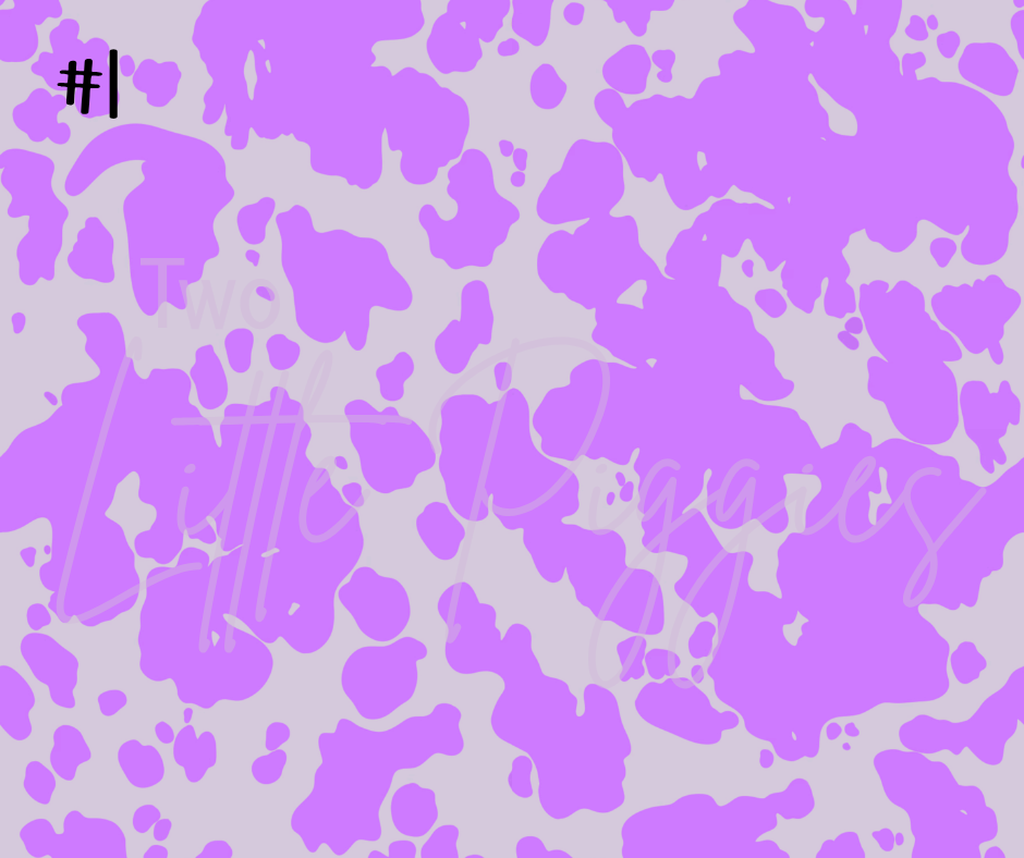 Printed Vinyl - Purple LV Patches