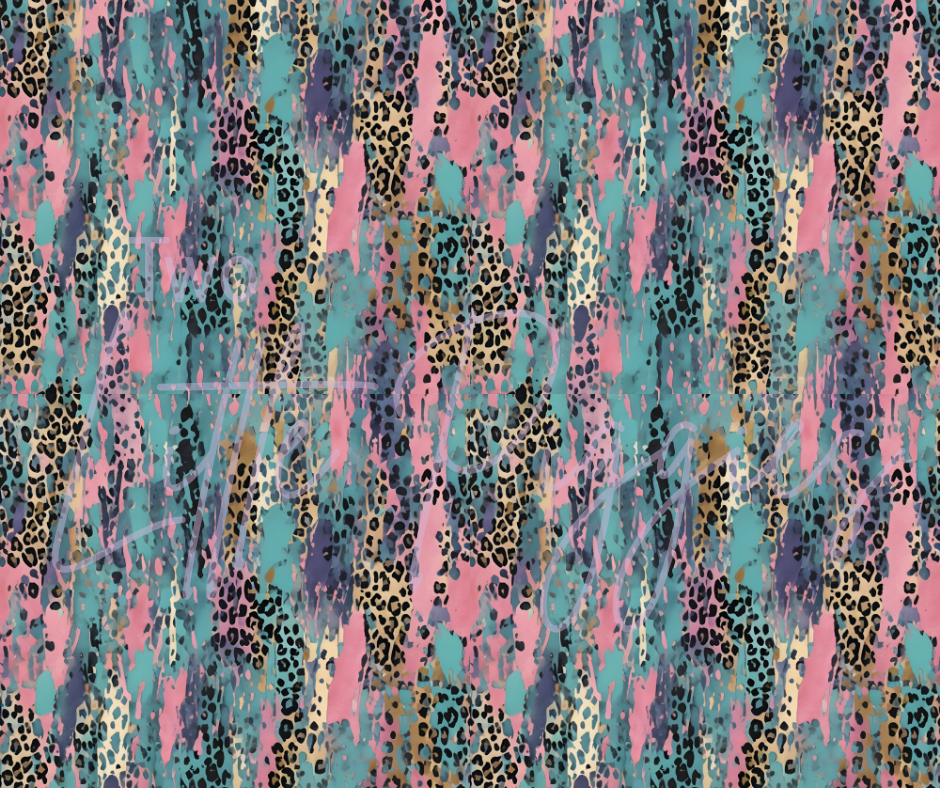 Printed Vinyl - Brushstroke Leopard