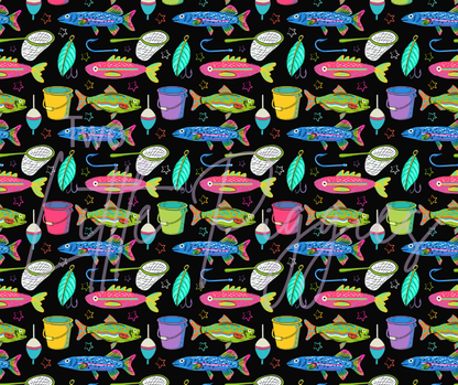 Printed Vinyl - Colorful Fish