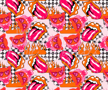 Printed Vinyl - Grunge Leopard