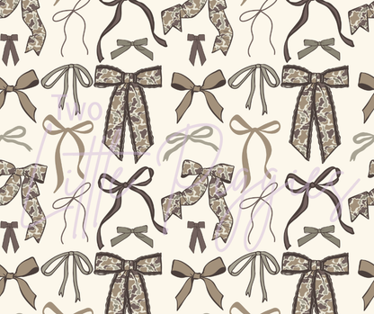 Printed Vinyl - Camo Bows
