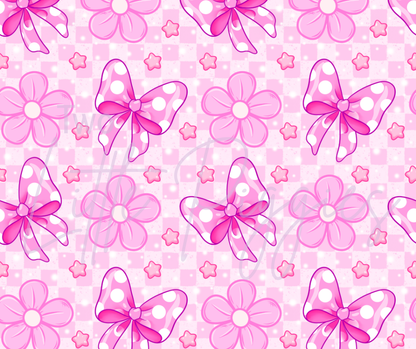 Printed Vinyl - Checkered Girly