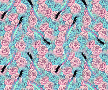 Printed Vinyl - Knives and Flowers