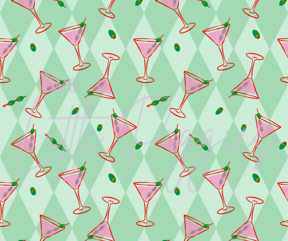 Printed Vinyl - Dirty Martini