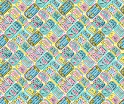 Printed Vinyl - Sardines