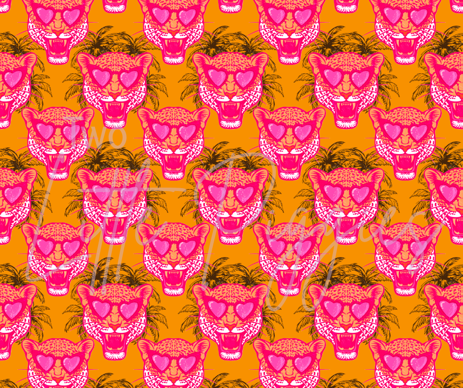 Printed Vinyl - Summer Leopard
