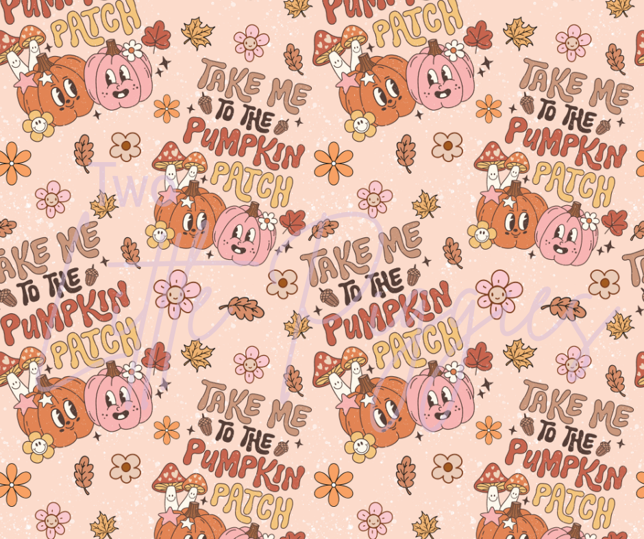 Printed Vinyl - To the Pumpkin Patch