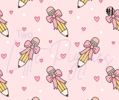 Printed Vinyl - Back to School - Pastel