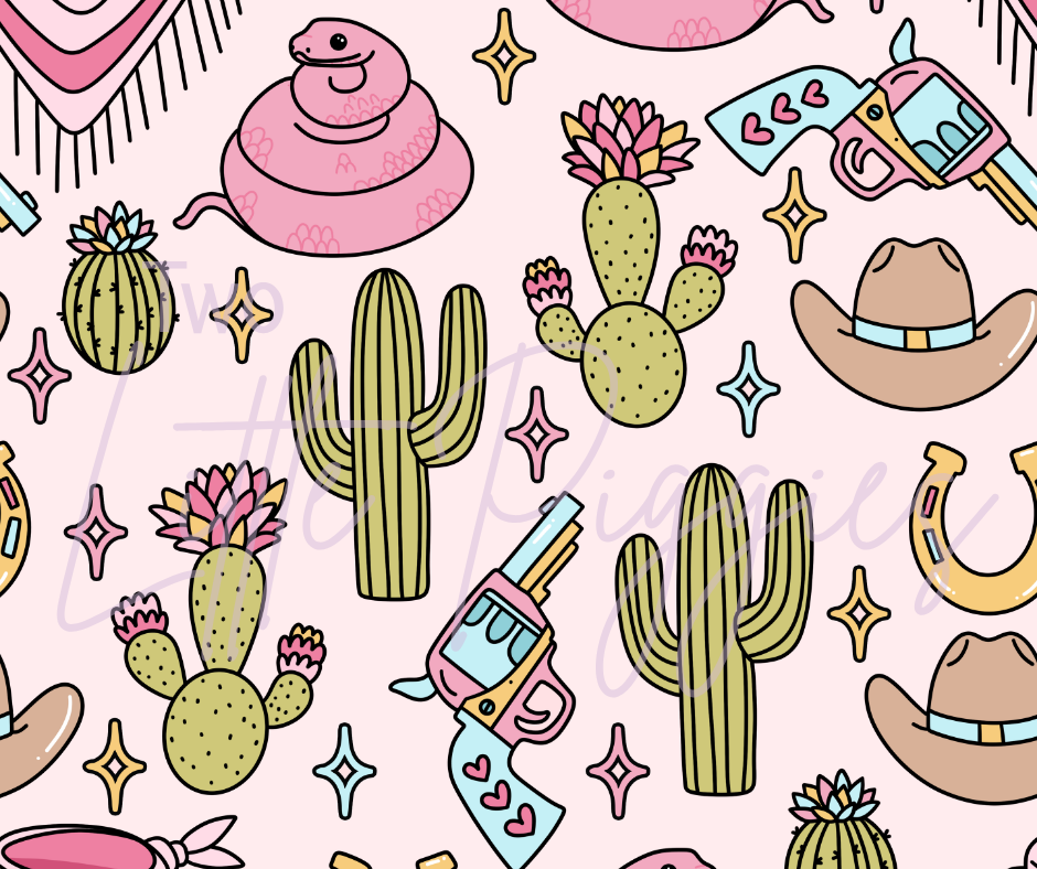 Printed Vinyl - Cutesy Cowgirl