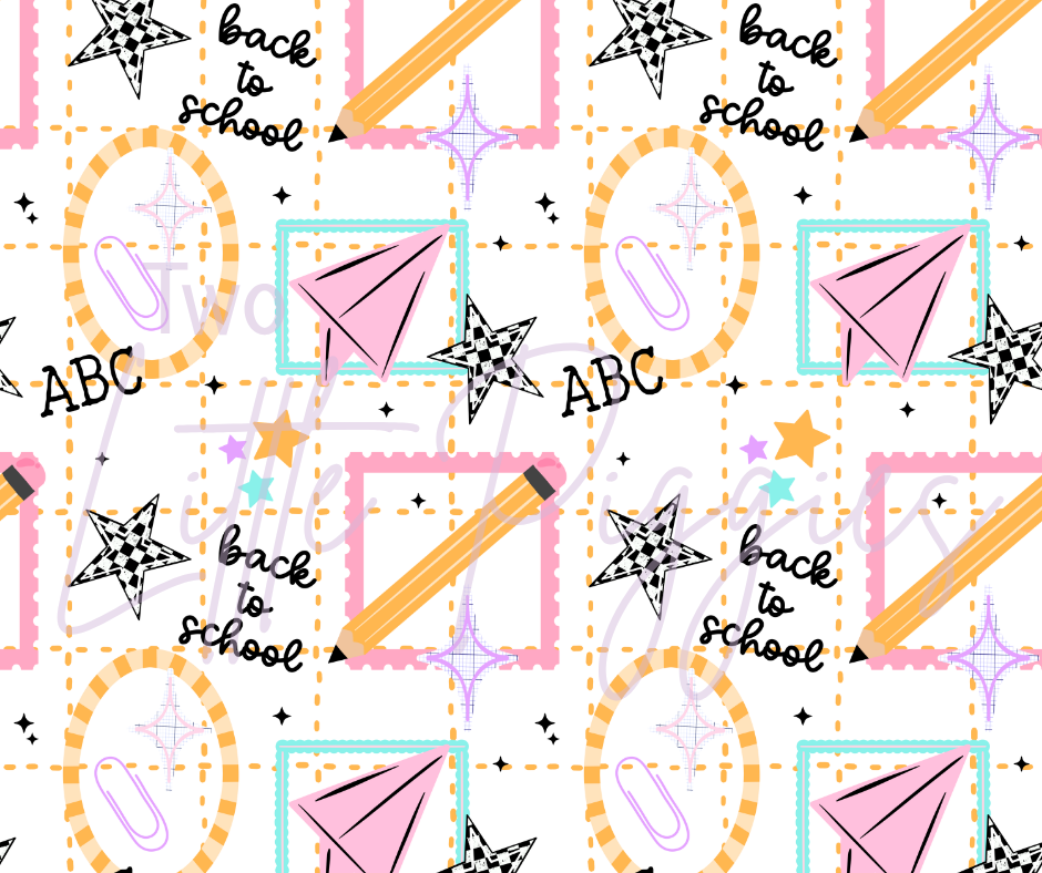 Printed Vinyl - Checkered Paper Planes