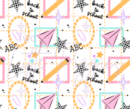 Printed Vinyl - Checkered Paper Planes