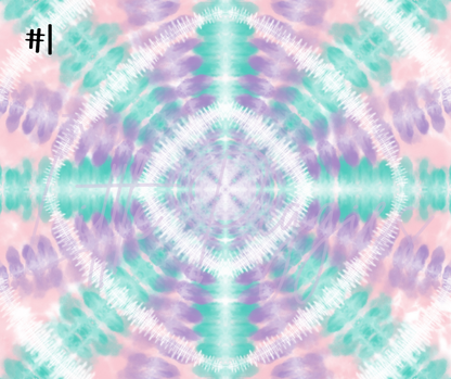 Printed Vinyl - Pastel Tie Dye