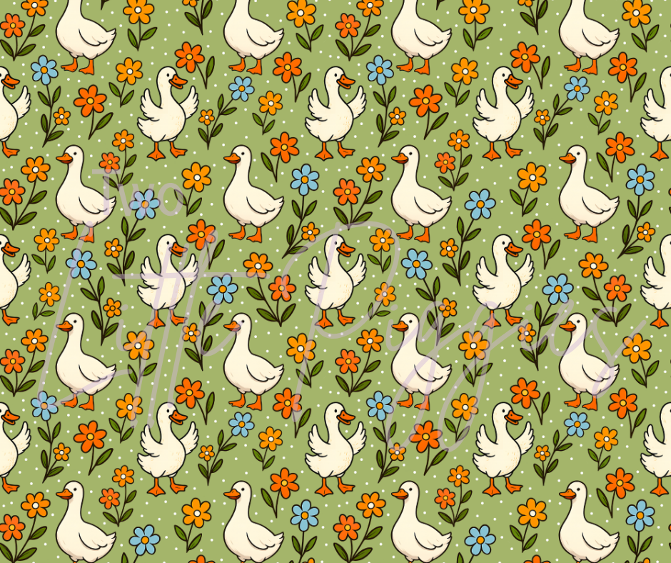 Printed Vinyl - Green Silly Goose