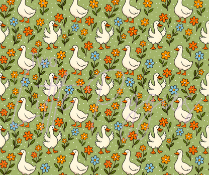 Printed Vinyl - Green Silly Goose