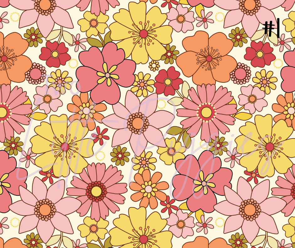 Printed Vinyl - 60s Retro