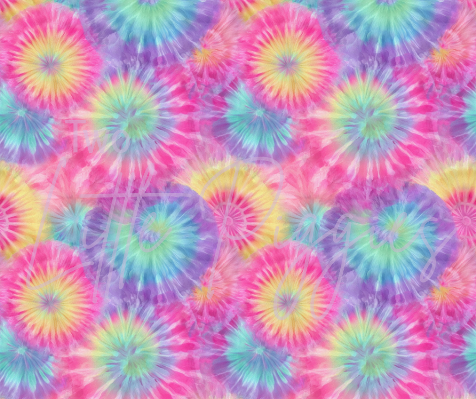 Printed Vinyl - Muted Tie Dye