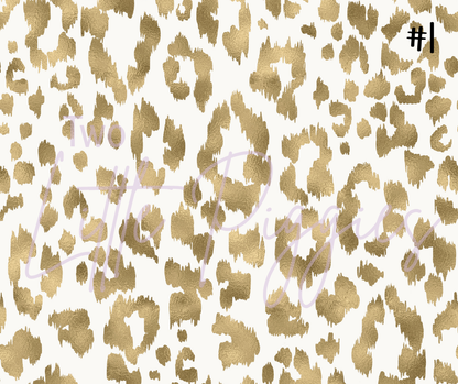 Printed Vinyl - Blush and Gold Leopard