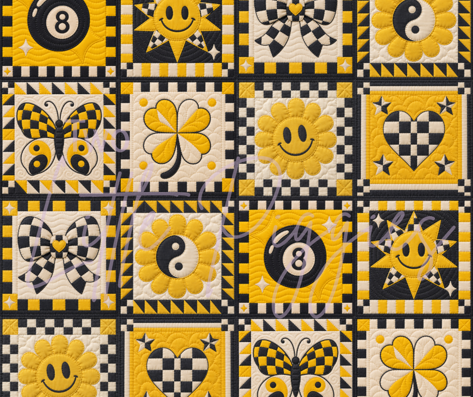 Printed Vinyl - 8 Ball Quilt