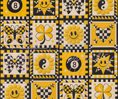 Printed Vinyl - 8 Ball Quilt