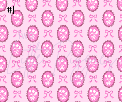 Printed Vinyl - Coquette Flowers