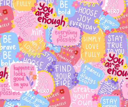 Printed Vinyl - Positivity Stickers