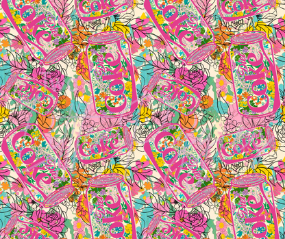 Printed Vinyl - DC Floral
