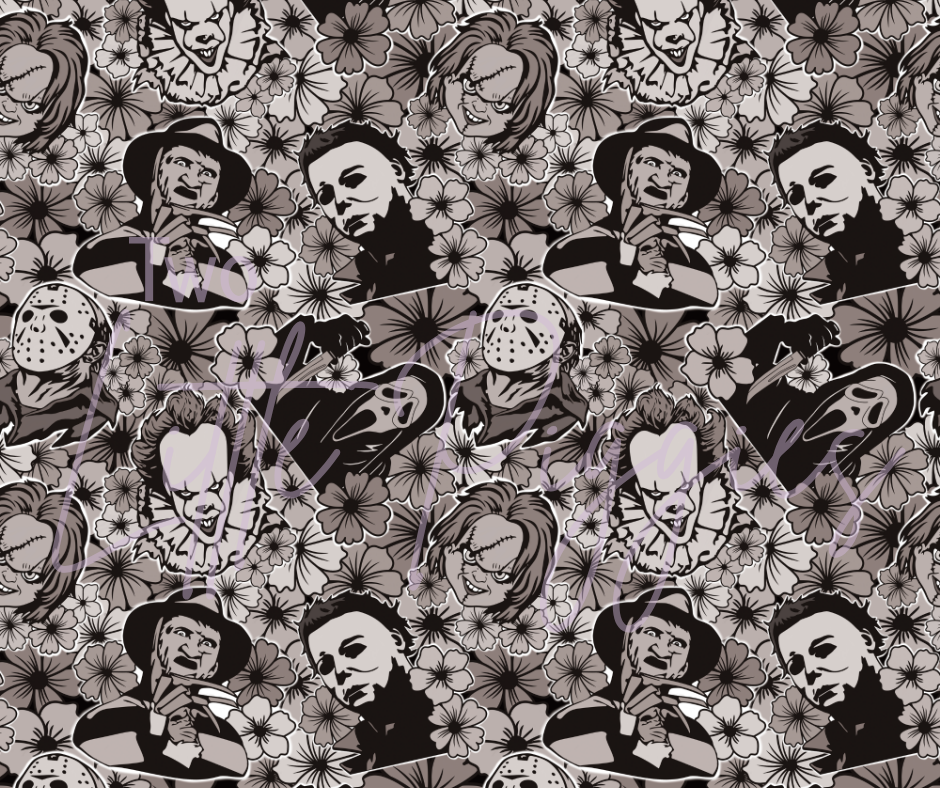 Printed Vinyl - Floral Horror Show