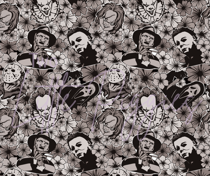 Printed Vinyl - Floral Horror Show
