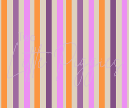 Printed Vinyl - Halloween Stripes
