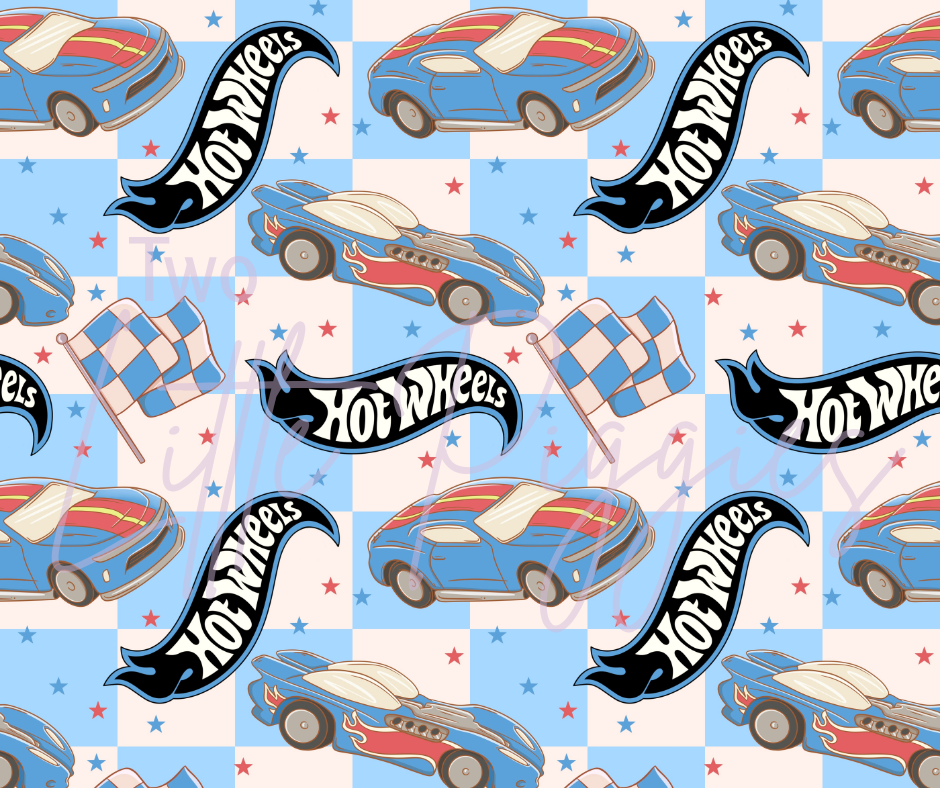 Printed Vinyl - Hot Wheels - Blue