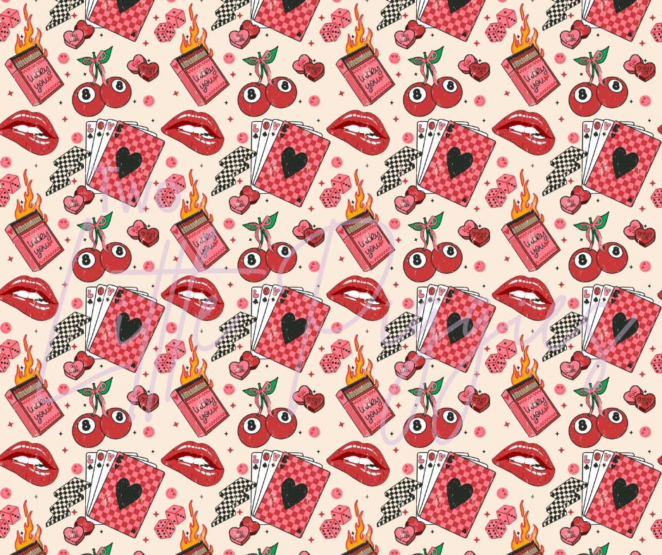 Printed Vinyl - Valentine - Lucky You