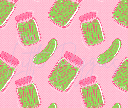 Printed Vinyl -Pickle Me Pink