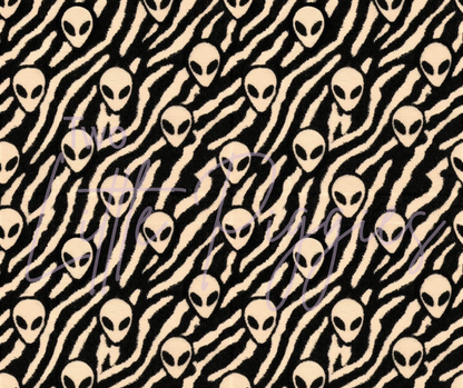 Printed Vinyl - Tiger Stripe Alien