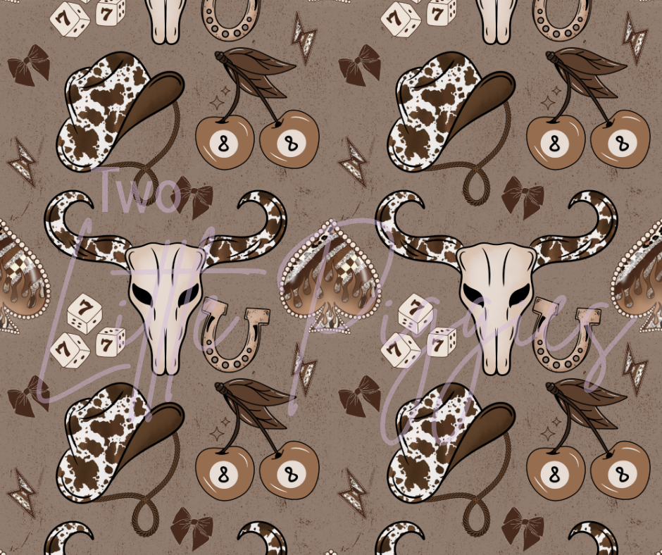 Printed Vinyl -Natural Western