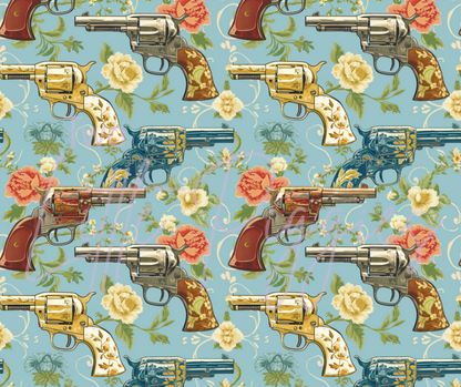 Printed Vinyl - Western Pistol