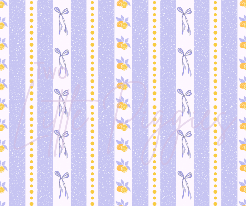 Printed Vinyl - Lavender and Lemons