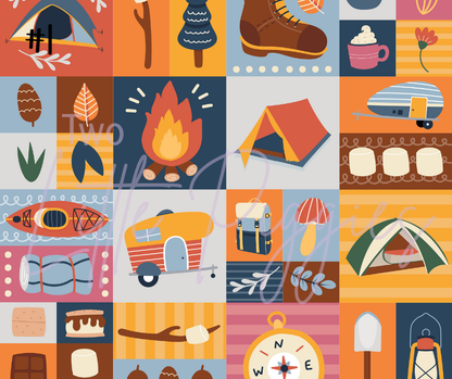 Printed Vinyl - Let's Go Camping