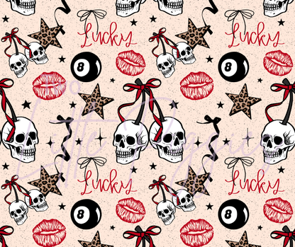 Printed Vinyl - Lucky Skulls