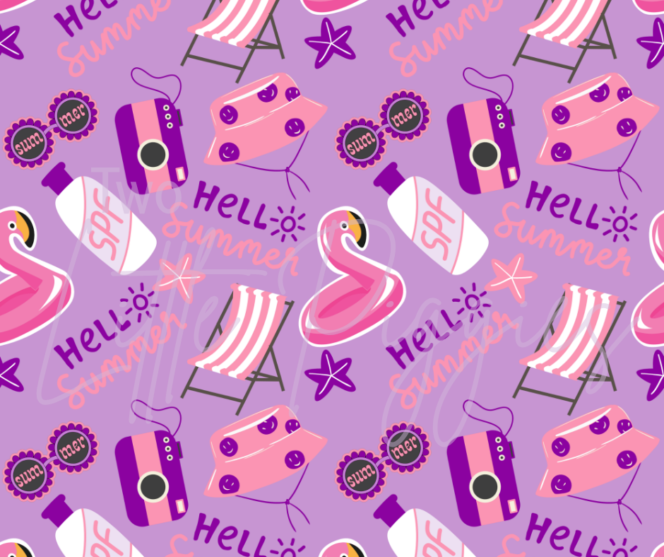 Printed Vinyl - Hello Summer