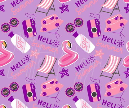 Printed Vinyl - Hello Summer