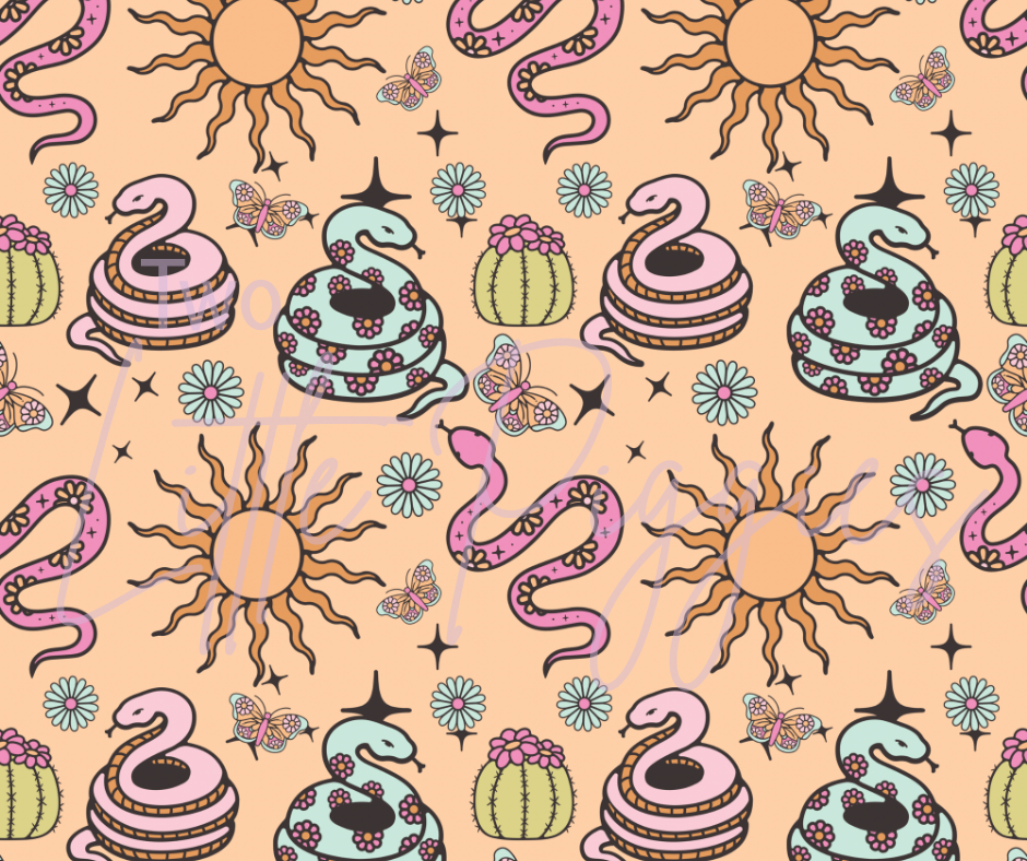 Printed Vinyl - Western Snakes