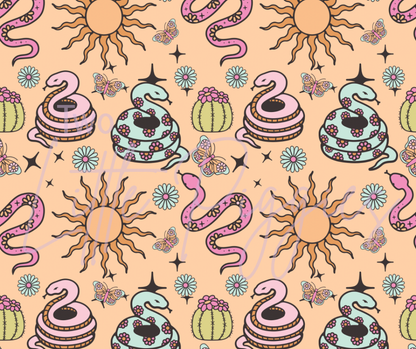 Printed Vinyl - Western Snakes