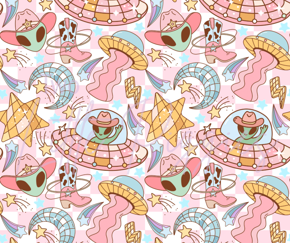 Printed Vinyl - Springtime Space Cowboy