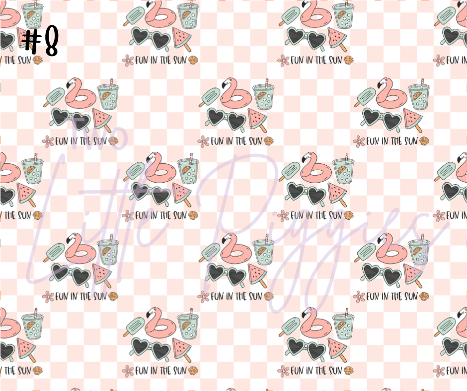 Printed Vinyl - Summer Fun Collection